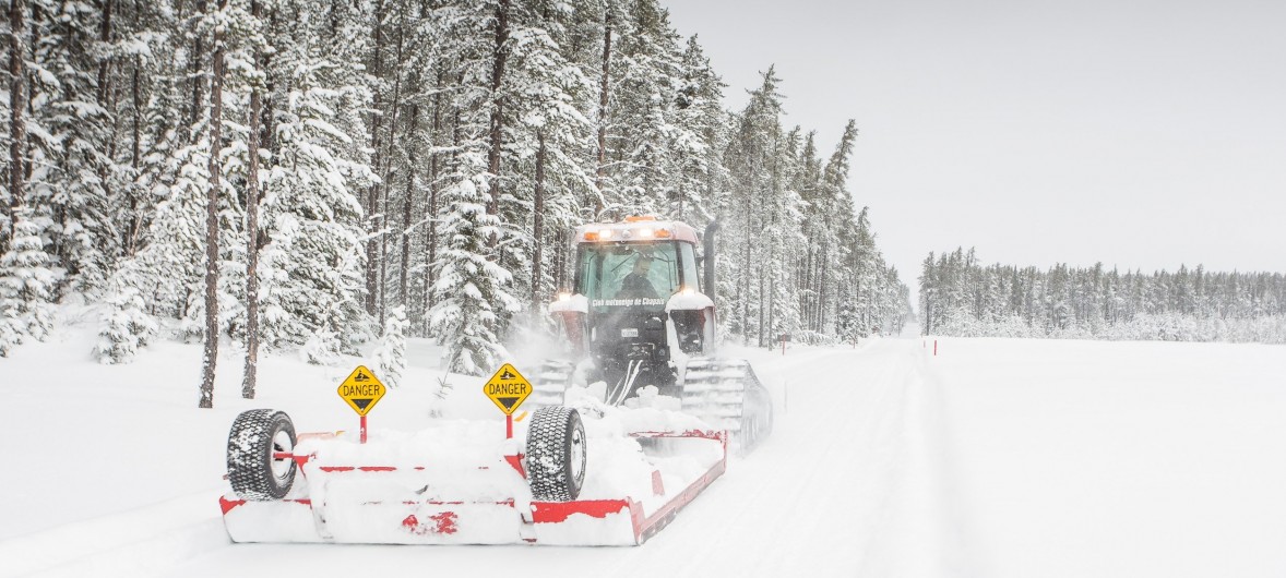 Snowmobile trail condition