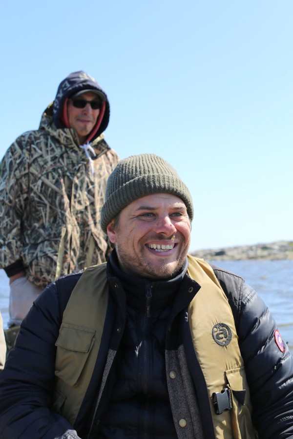 Stéphane Modat à la pêche à Chisasibi